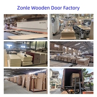 Portes intérieures de style moderne Zonle - Porte simple en bois massif/MDF, directement de l'usine pour les maisons