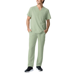 Uniformes de Hospital para Hombre con Logotipo Personalizado del Fabricante, Conjuntos de Uniformes Médicos con un Bolsillo, Trajes de Enfermería Quirúrgicos de Material Spandex - Product Image 1