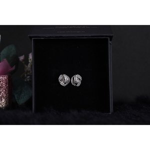 NOVAMART Fine SILVERINGS 925 STERLING PENELOPE SILVER <b>EARRINGS</b> Trendy Butterfly <b>Stud</b> 18K Gold White Rose Ruby Sapphire for Gifts - Product Image 2