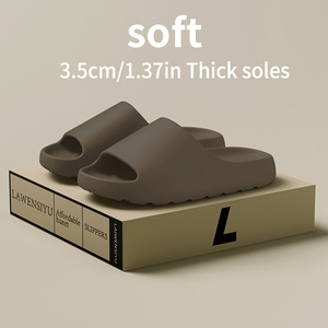 Unisex Lightweight Home <strong>Shower</strong> <strong>Slides</strong> Minimalist Solid Color Soft Sole Beach <strong>Slides</strong> for Summer Breathable and Anti-Slip - Product Image 6