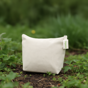 Borsa da Toilette in Cotone Biologico Aquilegia, Pochette Ecologica per Accessori e Gadget - Product Image 3
