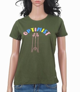 2025 Nueva camiseta informal para mujer al mejor precio cómoda ropa de uso diario Camiseta de algodón con logotipo personalizado para mujer oferta al por mayor - Product Image 1