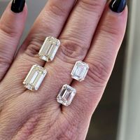 Diamantes Sueltos Cultivados en Laboratorio, Color D, Claridad VVS, Corte Radiante Sintético, Certificados por IGI, para Joyería, en Oferta