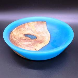 Plato Decorativo de Resina de Origen Indio, Color Marrón, Hecho a Mano, Pulido, Sostenible, Ecológico, Apto para Lavavajillas, para Servir en Fiestas - Product Image 4