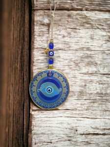 Ojo Turco DAFNI de 13 cm, Hecho a Mano, con Impresión en Relieve, Magnético, de Vidrio, Tradicional, Regalo Promocional, Decoración de Pared, Estambul - Product Image 5