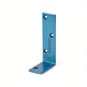 VORMANN Blue Zinc-Plated Steel Angle Bracket 100 X 50 mm Length 40 mm Width 5 mm Thickness for <b>Storage</b> Shelves <b>Units</b> Pack Size - Product Image 3