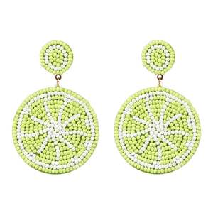 Pendientes coloridos de hilo y cuentas artesanales - Product Image 5