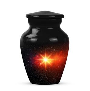 Urnas Red Star In Space de 3 pulgadas para cenizas humanas, urnas decorativas para cremación masculina - Product Image 3