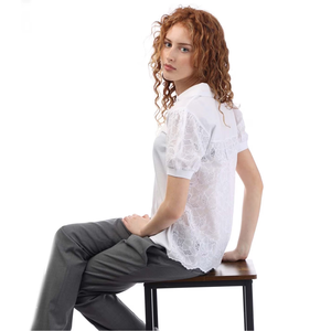 Camisa de Oficina de Tela Suave para Mujer, Blusa Informal de Verano a la Moda, Camisa de Oficina Lisa y Cómoda para Mujer - Product Image 5