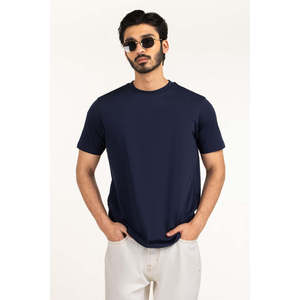 T-shirt décontracté pour homme, coupe classique, 100 % coton écologique, OEM ODM, vente en gros, étiquette privée, vêtements personnalisés - Product Image 1