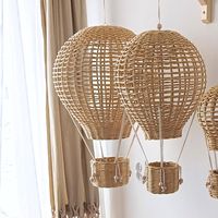 Décoration de ballon à air chaud en rotin fait à la main pour la maison intérieure, chambre d'enfant