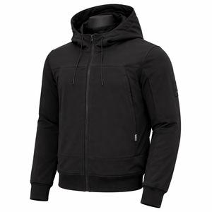 Chaqueta Softshell con Capucha, Cierre Completo, Resistente al Viento, Impermeable, Transpirable, Forrada de Forro Polar, para Trabajo al Aire Libre - Product Image 3