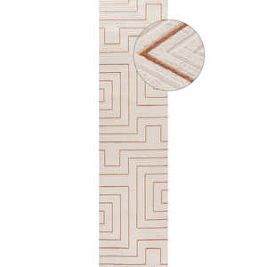 Juego de Alfombras Geométricas Carmel Cream-Terra, Colección 6040 - Product Image 1