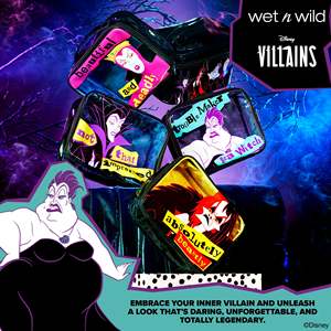 Borsa per il Trucco Ursula Lady Fashion in Tela Ecologica e Nylon con Chiusura a Cerniera, Custodia Stampata con Personaggi e Logo per Cosmetici - Product Image 5