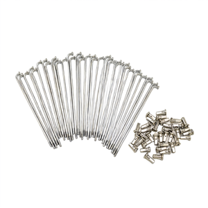Kit de radios para rueda de motocicleta, 40 piezas, 3.00mm x 115mm, con niples de 90 grados - Product Image 3