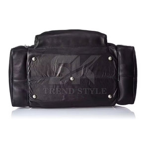 Leather <b>Carry</b>-<b>On</b> Duffle <b>Bag</b> with Adjustable Strap for Comfort and Style Functional Leather Travel Duffle <b>Bag</b> - Product Image 4