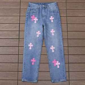 MS กางเกงยีนส์ผ้าฝ้าย100% สำหรับผู้ชาย, ผ้าฝ้ายเดนิมสีน้ำเงินขนาด36x32พอดีปกติ Ms-wc-001ทันสมัย - Product Image 1