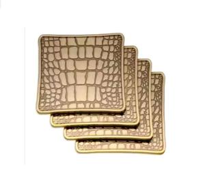 Posavasos de metal con logotipo en relieve duradero en blanco de acero inoxidable de alta calidad para alfombrillas de taza de café de EE. UU. Europa - Product Image 6