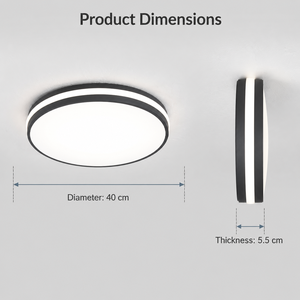 Modern Round Ultra Slim Surface Mounted Acrylic Led Ceiling <b>Light</b> 50W 80W 6000K For Living Room <b>Dining</b> Room Study Room - Product Image 3