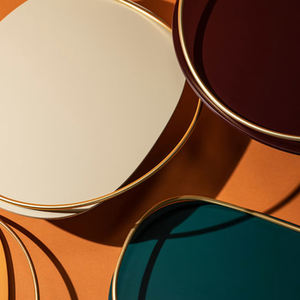 Handmade Solid Marble Iron Serving <b>Tray</b> Advantageous Design for Hotel & Restaurant Table Top Fast <b>Food</b> Serving <b>Tray</b> - Product Image 2