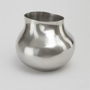 Jarrón de metal de hierro con acabado mate negro con base artística fuerte, perfecto para casas modernas de lujo y decoración de banquetes - Product Image 4