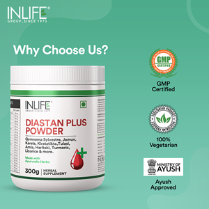 Mezcla Ayurvédica Premium con Certificación GMP, Polvo de Vitaminas Diastan, Gymnema Sylvestre, Karela, Cúrcuma, Regaliz, Tulasi - No Apto para Recién Nacidos - Product Image 6