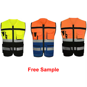 Chaleco Reflectante de Seguridad Reversible de Poliéster Personalizado de Fábrica, Estilo Casual con Logotipo para Motociclistas en Otoño - Product Image 3