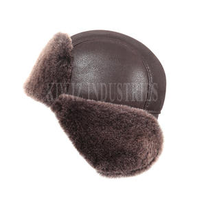 Sombreros de piel de oveja hechos a medida a la moda, sombreros para hombres, sombreros de piel de oveja con logotipo personalizado - Product Image 4