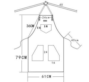 High Quality Unisex <b>Waterproof</b> Canvas Leather Accessories <b>Apron</b> Customized Logo Printing Restaurant & Bar Uniforms AAA-0020C - Product Image 6