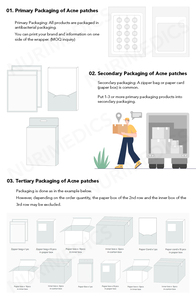 自己接着防水ハイドロコロイドにきびパッチ<span class=keywords><strong>4</strong></span>ドットプリントトップノッチ高品質バルク数量カスタムにきびパッチ - Product Image 6