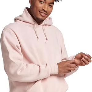 Sudaderas con capucha informales de invierno para hombre, Color sólido, 100% algodón, forro polar, ajuste Regular, secado rápido y transpirable, alta calidad - Product Image 1