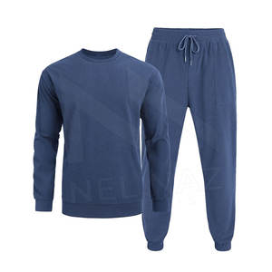 Venta al por mayor de peso pesado 100% algodón de los hombres ropa deportiva de gran tamaño chándal de entrenamiento impreso de talla grande características transpirable de secado rápido - Product Image 1