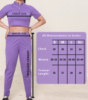 Ensemble élégant d'hiver pour femme : crop top uni et pantalon long, tendance, deux pièces, streetwear décontracté avec détails boutonnés, tissu respirant
