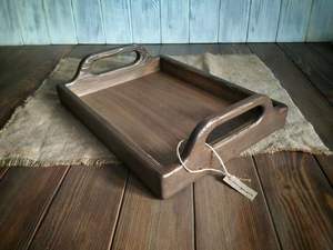 MAYO Bandeja de madera hecha a mano Mejor calidad Forma cuadrada tallada India Muestra de artesanía Venta caliente - Product Image 3