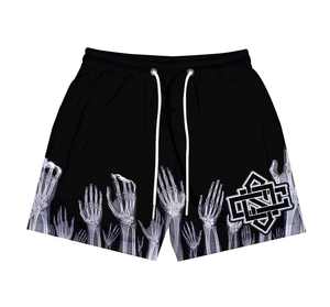 Short de fitness en maille avec impression par sublimation graphique personnalisé pour hommes 100% polyester confortable ceinture élastique décontracté numérique - Product Image 5