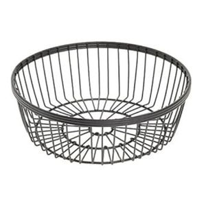 Cesta de Alambre de Metal Negra de American Metal Craft, Cesta Redonda para Servir Frutas, Cesta de Almacenamiento para Cocina y Mesa de Restaurante, Precio Bajo - Product Image 1