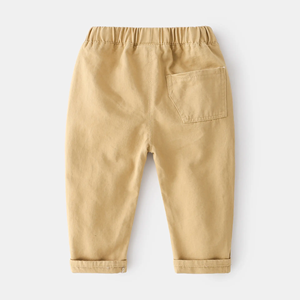 Trendy Boys Cargo Pantalones Cómodos Mediados de cintura Primavera Algodón Casual Kids Joggers para - Product Image 2