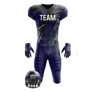 Uniforme de Fútbol Americano de Manga Corta, Transpirable, de Secado Rápido, Antibacterial, de Alta Calidad, 100% Poliéster, con Accesorios - Product Image 3