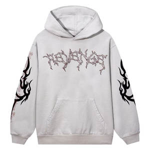 Sudadera con capucha de gran tamaño personalizada DTF DTG con estampado de diamantes de imitación para hombres, ropa de calle, Jersey, sudadera de moda - Product Image 1