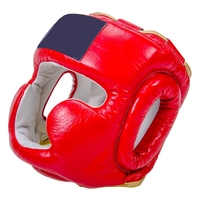 Casque de boxe en PU noir, protection pour l'entraînement et le sparring, protection de la tête pour MMA, kickboxing, muay thai, taekwondo, casque de boxe