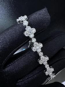 สร้อยข้อมือเพชรโมอิส925สเตอร์ลิงเงิน - Product Image 2