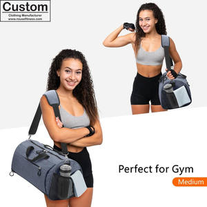 Sac de sport de gym en gros avec logo, grande capacité, en nylon, sac de voyage pour hommes et femmes, fournisseur en gros OEM - Product Image 1