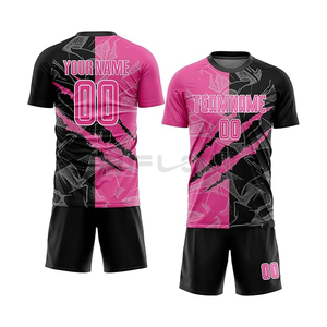 Sublimation 100% Tissu Polyester Maillot de Football Respirant Séchage Rapide Fit Logo Personnalisé Imprimé Kit de Football Américain Vendeur Chaud - Product Image 6