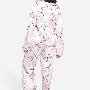 Pijamas Cómodos para Mujer, Ropa de Dormir de Tela de Alta Calidad, Diseño Múltiple, Ligeros, Transpirables, Bordados, Cintura Elástica Completa - Product Image 2