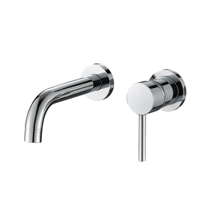 Brosse Rose Or Mur Monté En Laiton Corps Bassin <span class=keywords><strong>Mitigeur</strong></span> Robinet Robinet Dissimulé 2 Trous Robinet En Alliage De Zinc Poignée Salle De Bains Hôtel - Product Image 2