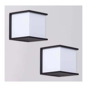 Lampe murale extérieure en aluminium noir, lumière extérieure élégante pour la maison ou le bureau - Product Image 1
