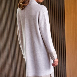 2026 High Quality Solid Breathable <b>Wool</b> Bomber Jacket Wholesale Double Long Trench Luxury Winter Warm Female Long Sleeve Jackets - Product Image 2