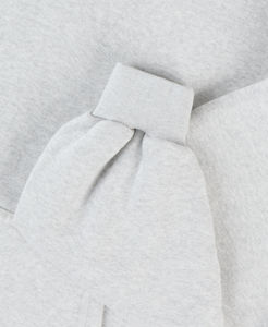 Sweat-shirts d'hiver en molleton 100% coton surdimensionnés pour femmes, à épaules tombantes, streetwear, pull à logo personnalisé, manches longues, genouillère - Product Image 4