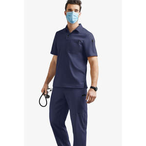 Uniformes de Farmacia de poliéster de alta calidad para hombres, ropa de trabajo masculina de talla grande con bolsillos, uniformes para correr para hospitales, enfermeras, clínicas - Product Image 4