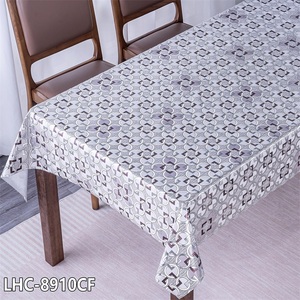 Boen Tùy Chỉnh Thực Hiện Hình Chữ Nhật Khăn Trải Bàn Hiện Đại Hoa PVC Kim Loại Hoa Oilcloth Cho Khách Sạn Nhà Bán Buôn Nhựa Tablecover - Product Image 5